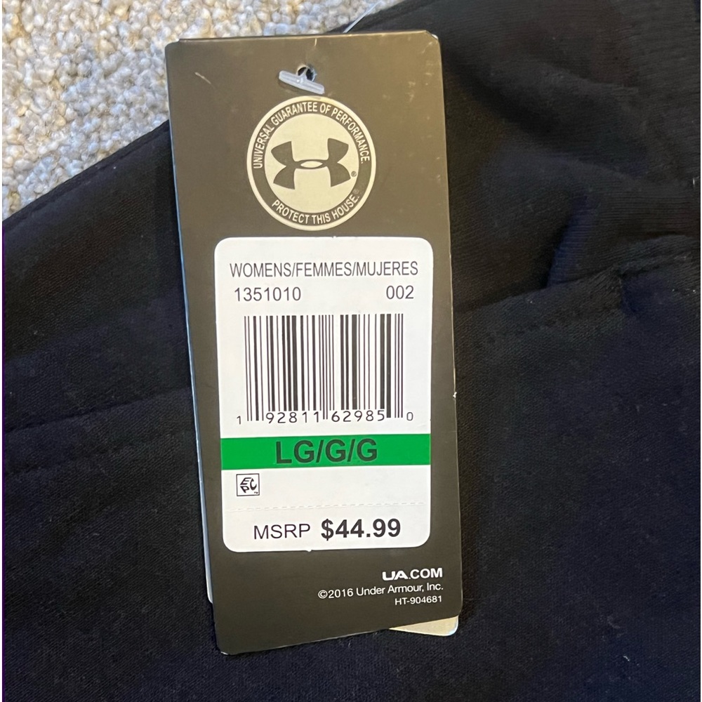 NWT Under Armour Women’s Joggers Size L Black joggers